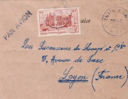 AOF Yvert  39  Sur Lettre Avion BIRNI N' KONAN Niger  23/6/1951 - Brieven En Documenten