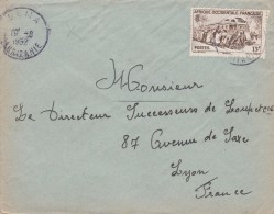 AOF Yvert  40  Sur Lettre Cachet NEMA Mauritanie  X 19/8/1952 - Brieven En Documenten
