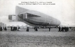 56Ba   Aviation Dirigeable Atterrissage Du Zeppelin IV à Luneville 3 Avril 1913 - Aeronaves