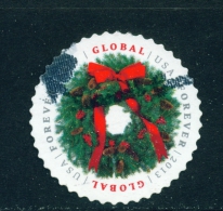 USA  -  2013  Wreath  Global  Used As Scan - Gebruikt