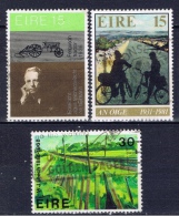 IRL+ Irland 1981 Mi 434 441 446 Ferguson, Radfahrer, Kunst - Oblitérés
