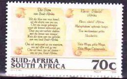 South Africa - 1994 - Nelson Mandela Inauguration, National Anthem - Single Stamp - Unused Stamps