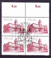 South Africa -1982 - South African Architecture - 4th Definitive Pietermartzburg  City Hall - Block Of 4 - Ungebraucht