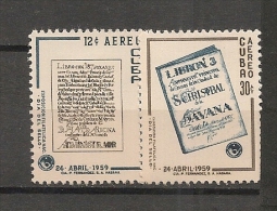 CUBA - Posta Aérienne - Air Mail  -Yvert # A 196/7 - * MINT (Light Trace Of Hinge) - Posta Aerea