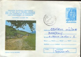 Romania - Postal Stationery Cover 1980 Used - Archaeology - Dacian Fortresses, Blidaru - Archaeology