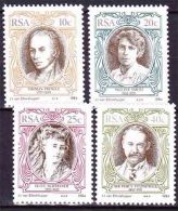 South Africa RSA - 1984 - English Writers - Complete Set - Nuevos