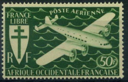 France, Afrique Occidentale Française, A.O.F : Poste Aérienne N° 2 Xx Année 1945 - Nuovi