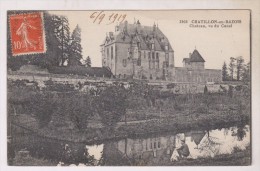 CPA DPT 58 CHATILLON EN BAZOIS, LE CHATEAU VU DU CANAL En 1919!! - Chatillon En Bazois