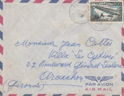 AOF Yvert  65 Sur Lettre Avion  KOUDOUGOU Haute Volta 1958 - Briefe U. Dokumente