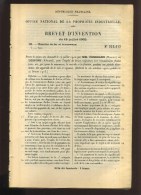 - CHEMIN DE FER ET TRAMWAYEMPLOI DE LEVIERS TRAJECTEURS . APPAREILS DE LA VOIE ET SIGNAUX . BREVET D´INVENTION DE 1903 . - Ferrocarril