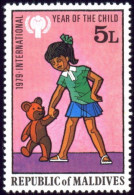 CHILDHOOD-GIRL WITH DOLLS-TOYS-Y.O.C.-1979-MALI-MNH-SCARCE-B8-47 - Poupées