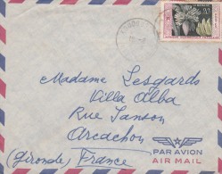 AOF  Yvert  67  Banane Sur Lettre Avion KOUDOUGOU Haute Volta 12/6/1959 - Briefe U. Dokumente