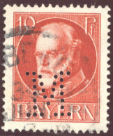 Bayern Perfinmarke #M3 "M" Mammutwerke Nürnberg Auf 10Pf. - Used