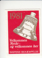 Denemarken Kerstvignet Cat. AFA-Julemaerker Gigtforeningen Jaar 1981 - Local Post Stamps