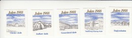 Denemarken Kerstvignet Cat. AFA-Julemaerker Borkop Lions Club 1988  5 Verschillende - Local Post Stamps