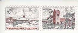 Denemarken Kerstvignet Cat. AFA-Julemaerker Gentofte Gronlandskomité Jaar 1983 2 Verschillende - Local Post Stamps