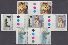 AAT 1994 Huskies 4v Gutter (+traffic Lights) ** Mnh (23477) - Nuevos