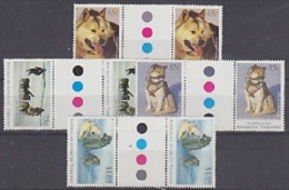 AAT 1994 Huskies 4v Gutter (+traffic Lights) ** Mnh (23477) - Unused Stamps