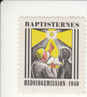 Denemarken Kerstvignet Cat. AFA-Julemaerker Danske Baptisters Afrikmission(Kongo) Jaar 1940 ** - Local Post Stamps