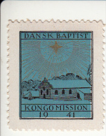 Denemarken Kerstvignet Cat. AFA-Julemaerker Danske Baptisters Afrikmission(Kongo) Jaar 1941 * - Local Post Stamps