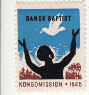 Denemarken Kerstvignet Cat. AFA-Julemaerker Danske Baptisters Afrikmission(Kongo) Jaar 1945 ** - Local Post Stamps