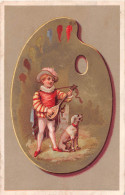 ¤¤   -   CHROMOS   -  Palette De Peinture  -  Chien , Sérénade , Mandoline   -   ¤¤ - Andere & Zonder Classificatie