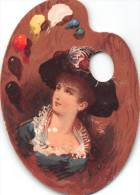 ¤¤   -   CHROMOS   -  Palette De Peinture  -  Femme Au Chapeau   -   ¤¤ - Autres & Non Classés