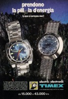 # TIMEX WATCH 1970s Italy Advert Publicitè Publicidad Reklame Orologio Montre Uhr Reloj Relojo Watches - Orologi Pubblicitari