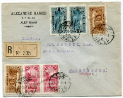 SYRIE LETTRE RECOMMANDEE DEPART ALEP 3-9-26 POUR LA FRANCE - Storia Postale