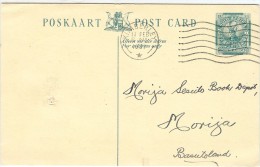 LBL33/B - AFRIQUE DU SUD - EP CP KIMBERLEY / MORIJA 11/2/1937 - Lettres & Documents