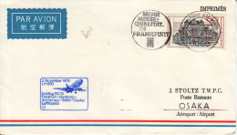 Osaka Tokyo Anchorage Hamburg Frankfurt 1978 - First Flight Erstflug 1er Vol Vuelo - Lufthansa - Alaska - Lettres & Documents