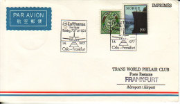 Oslo Frankfurt 1977 - First Flight Erstflug 1er Vol Vuelo - Lufthansa - - Lettres & Documents
