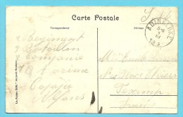 Kaart (Panne) Met Stempel ADINKERKE  Op 1/3/1915 - Zone Non Occupée