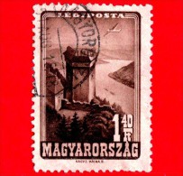 UNGHERIA - Usato - 1947 - Torre Di Salomone, Visegrád - Fortress On The Danube - 1.40 P. Aerea - Used Stamps
