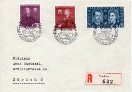 LIECHTENSTEIN LETTRE RECOMMANDEE POUR LA SUISSE 1943 - Briefe U. Dokumente