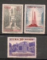 CUBA - Posta Aérienne - Air Mail - Yvert # A 207/9 - * MINT (Light Trace Of Hinge) - Poste Aérienne