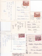 1351h: 4 Alte AKs "Gefängnispost Nach Krems- Stein" 1990er Jahre, Gelaufen - Storia Postale