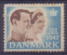 DANMARK :1947: Vignette/Cinderella : CHRISTMAS,NOËL,JULPOST,KING & QUEEN ... , - Dienstzegels