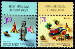 BOSNIA/Bosnien Serbische Rep. SRPSKA  EUROPA 2015 "Old Toys" Set Of 2v** - 2015