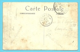 Kaart (Chateau D"EU) Met Stempel POSTES MILITAIRES , Met Als Aankomst Stempel COXYDE 1 Op 11/7/1915 - Zone Non Occupée