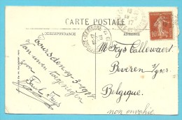 Kaart (Amboise)  Met Als Aankomst Stempel ROUSBRUGGE-HARINGHE Op 22/3/1915 - Zone Non Occupée