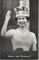 Queen Elizabeth II, UK Royalty, C1950s Vintage Like Tuck #CG1 Postcard But No Number On Front - Königshäuser