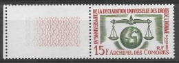 Timbre De L´Archipel Des Comores - Neuf MNH - 15ème Anniv Déclaration Universelle Des Droits De L´homme - Unused Stamps