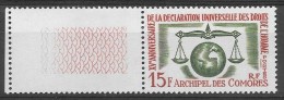 Timbre De L´Archipel Des Comores - Neuf MNH - 15ème Anniv Déclaration Universelle Des Droits De L´homme - Nuovi