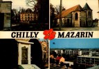 91-CHILLY MAZARIN..4 VUES...CPM - Chilly Mazarin