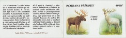 4 Carnets De 5 Timbres YT C 173/176 Perdrix Tétra Elan Cerf/ Booklet Michel MH 55/58 Wood Animals - Ungebraucht