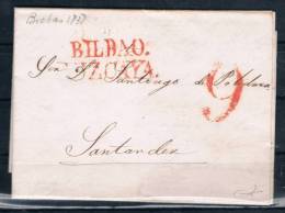 1838.- BILBAO A SANTANDER - ...-1850 Vorphilatelie