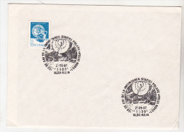 Romania Old Special Cover - Polar Philately - 1987 50th Anniversary Of North Poles Polar Station Foundation - Events & Gedenkfeiern