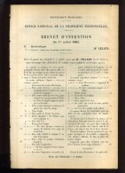 - POMPE LIBRE . BREVET D´INVENTION DE 1902 . - Autres Appareils