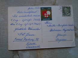 Denmark  VIRUM  - Chess Correspondance - Chess Master  P.H.Jensen  -signature   1956  D131568 - Schach
